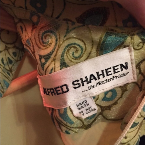 Vintage butterfly print Kimono sleeve Dress sz 6 - Picture 2 of 3